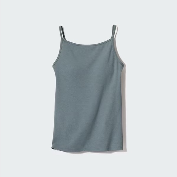 Uniqlo AIRism Cotton Boat Neck Bra Camisole - Picture 1 of 5